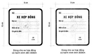 Phù hiệu xe hợp đồng