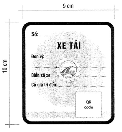 Phù hiệu xe TẢI mới