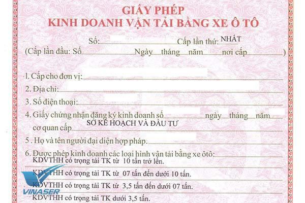 Hồ sơ đăng ký kinh doanh vận tải gồm những giấy tờ gì?