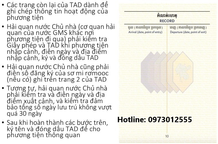 Giấy phép liên vận Tiểu vùng sông Mekong 13